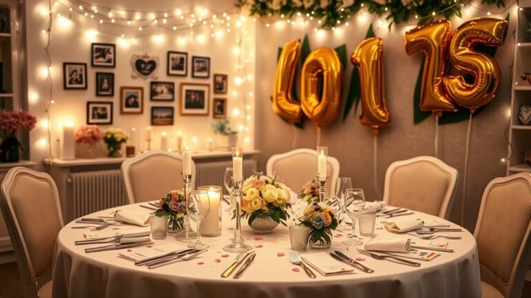 intimate anniversary home decorations