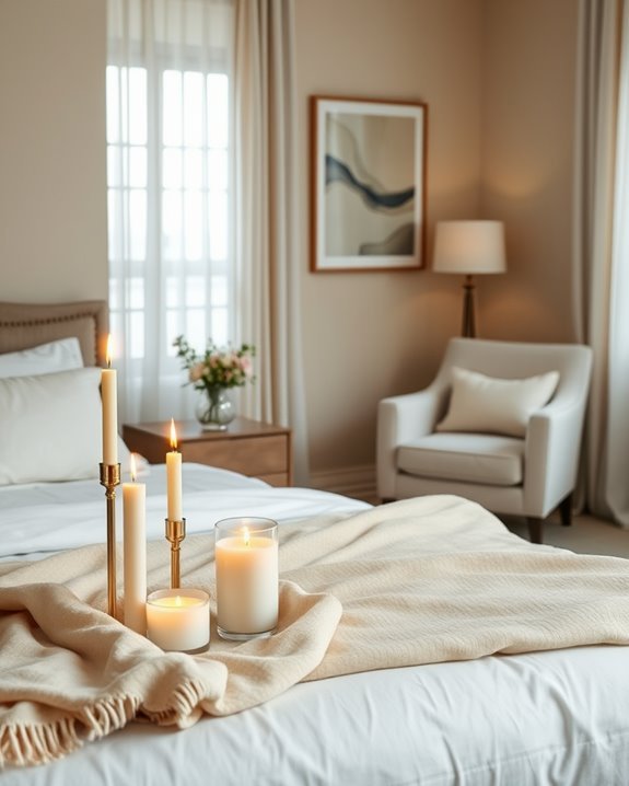 inviting ambiance with candles