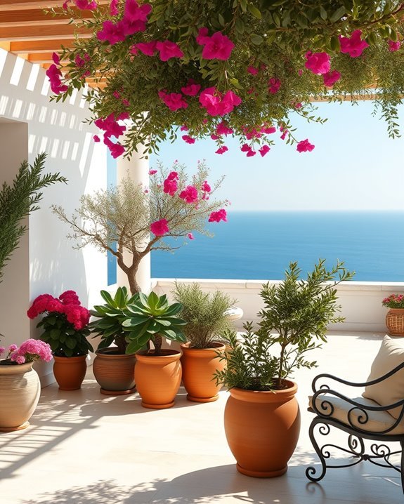 inviting mediterranean outdoor living