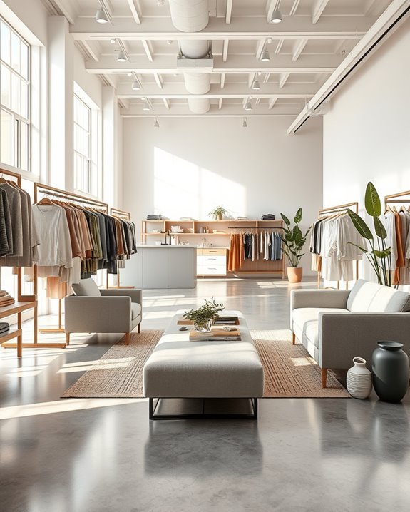 inviting open shopping experience