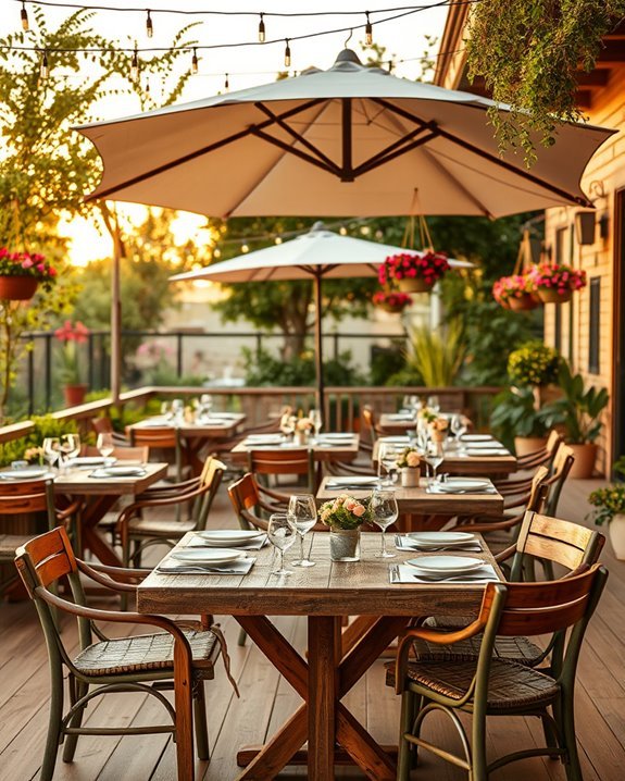 inviting outdoor dining experiences