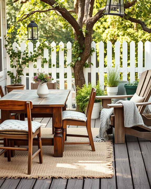 inviting outdoor retreat atmosphere