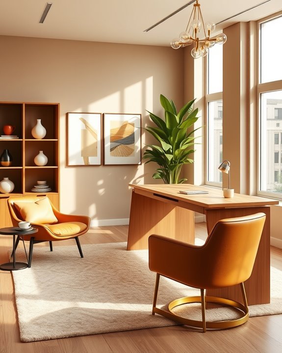 inviting warm office atmosphere