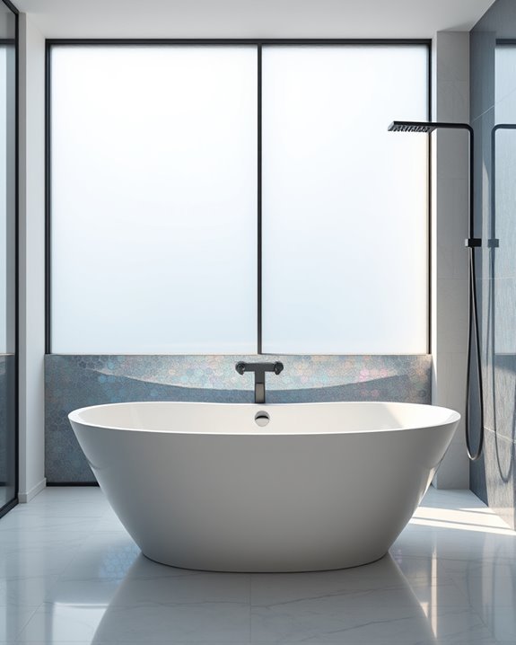 iridescent luxury bathroom tiles