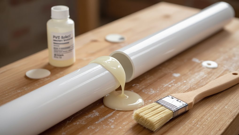 joining pvc pipes with solvent cement