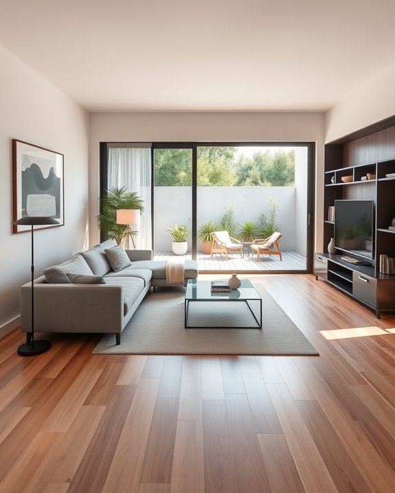 l shaped living area design