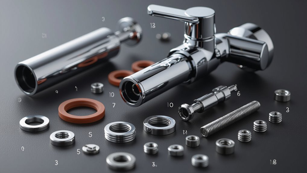 labeled delta faucet components