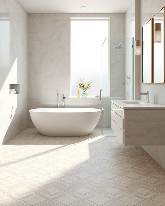 lattice tiles elevate bathrooms