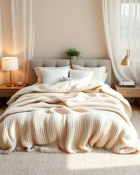 layered bedding for comfort