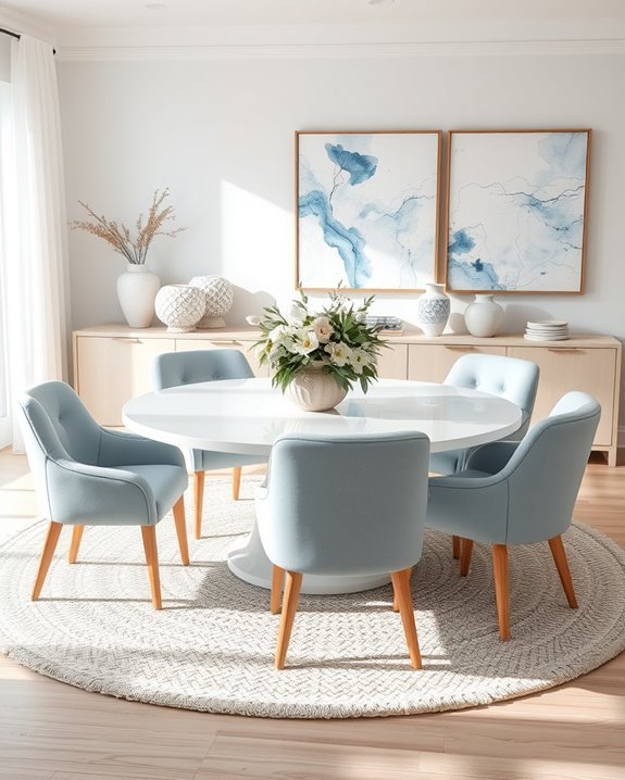 layered blue and white textures