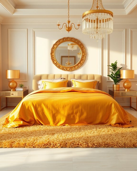 layered gold decor accents