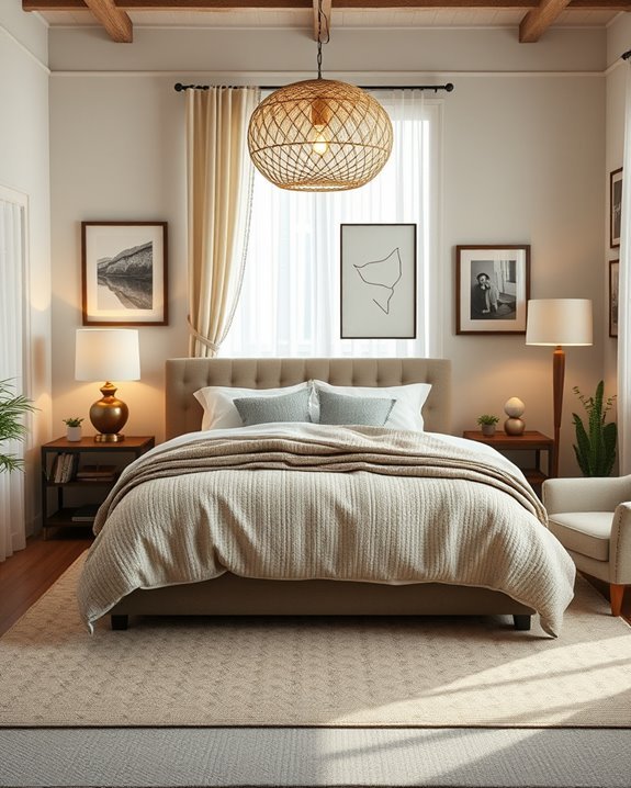 layered lighting enhances ambiance