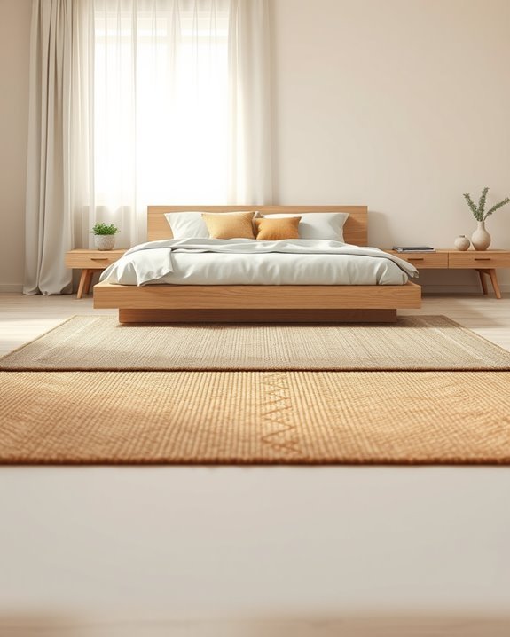 layered rugs for texture