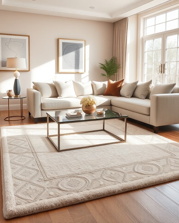 layered soft rug aesthetics