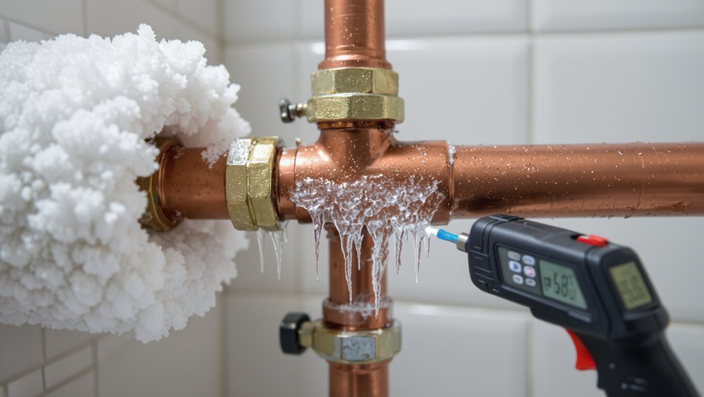 locate frozen water pipe