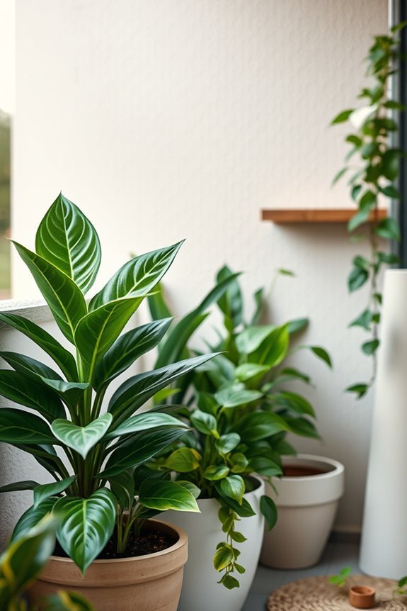 low light balcony plant options