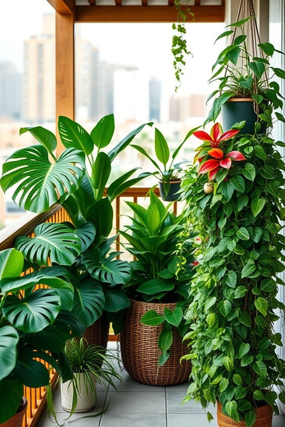 lush foliage for balconies