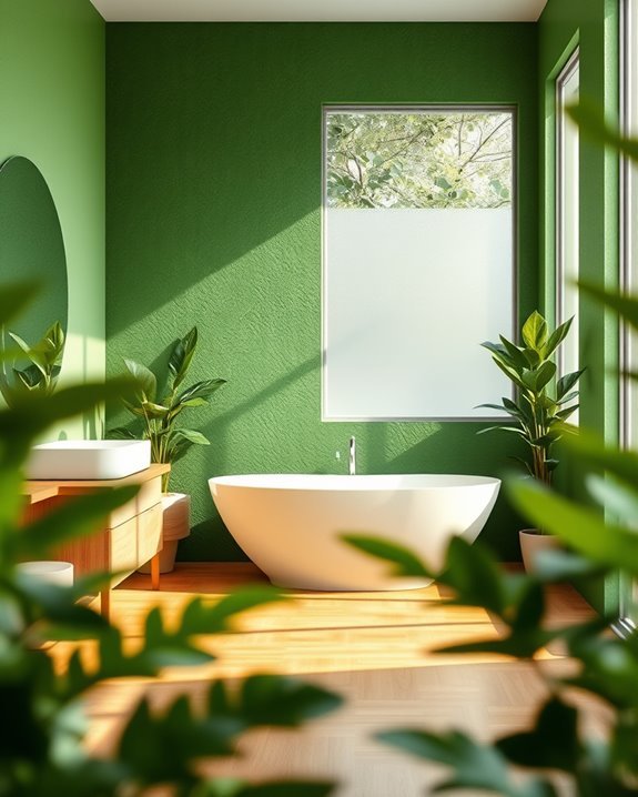 lush green bathroom transformation