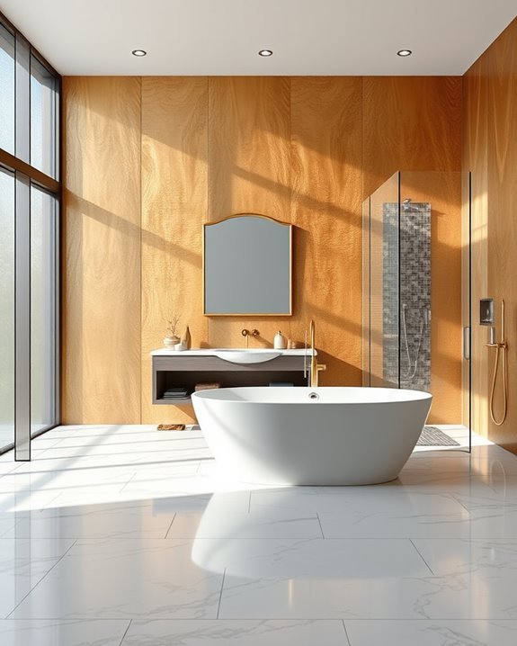 luxe metallic bathroom elegance