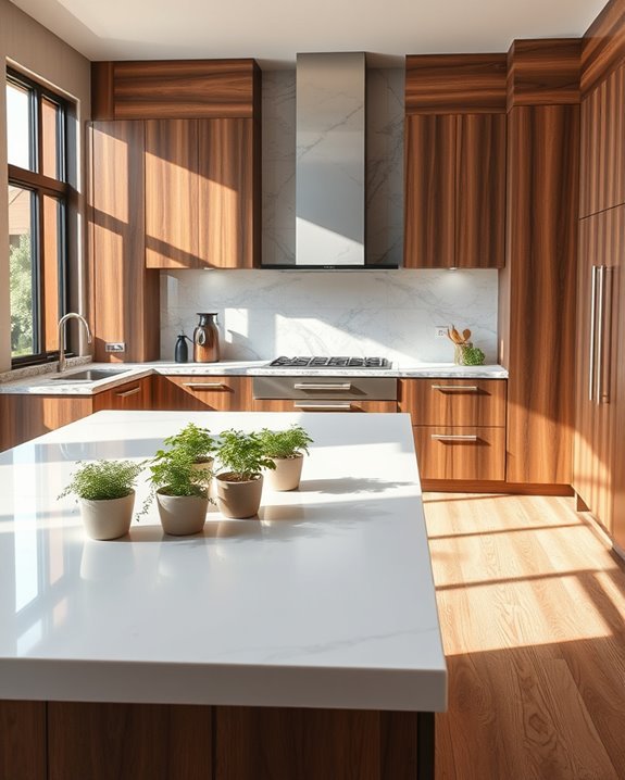 luxe wood and stone textures