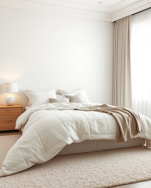 luxurious bedding for relaxation