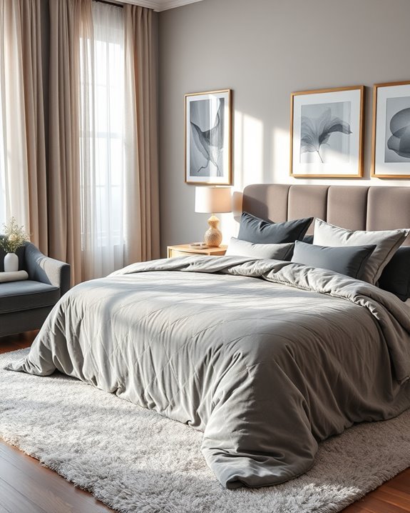 luxurious grey velvet elegance