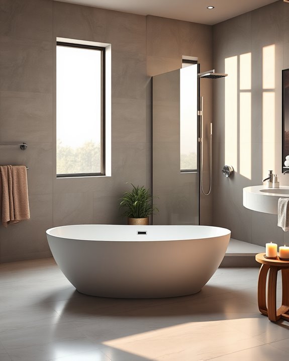 luxurious heated bathroom floors