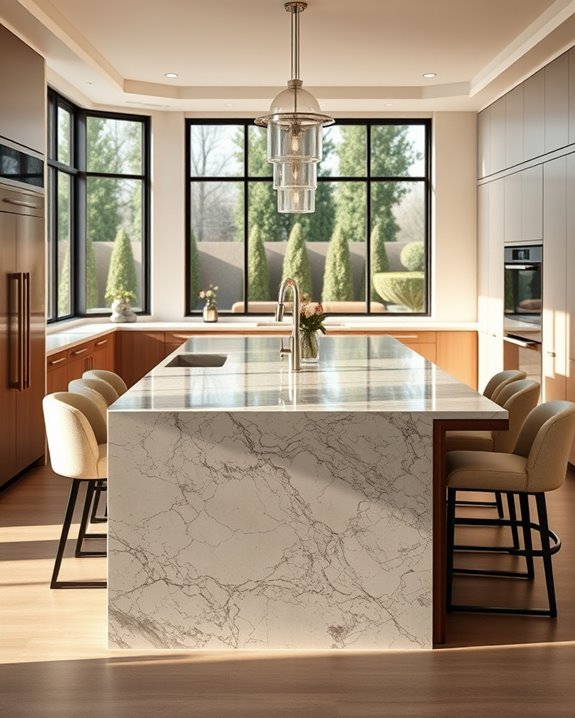luxurious statement kitchen islands