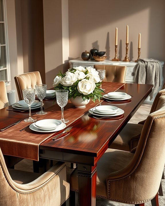 luxurious textures elevate dining