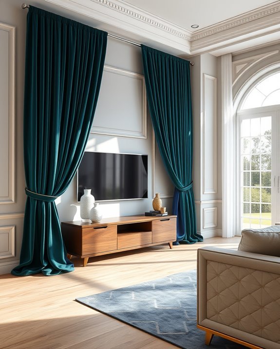 luxurious velvet drapes elevate elegance