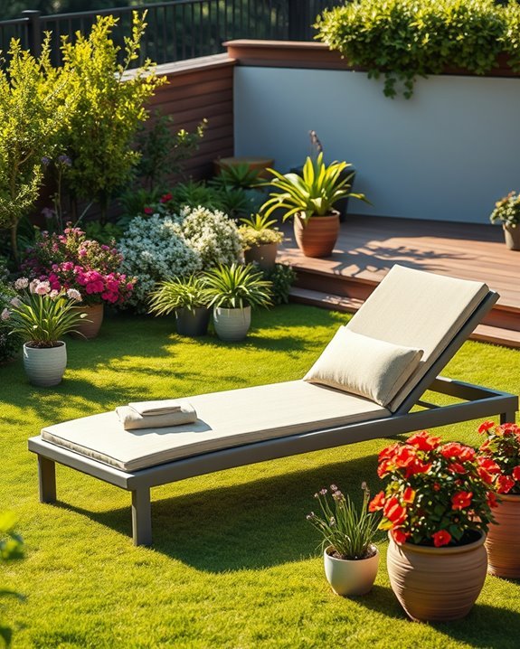 luxury comfort outdoor loungers