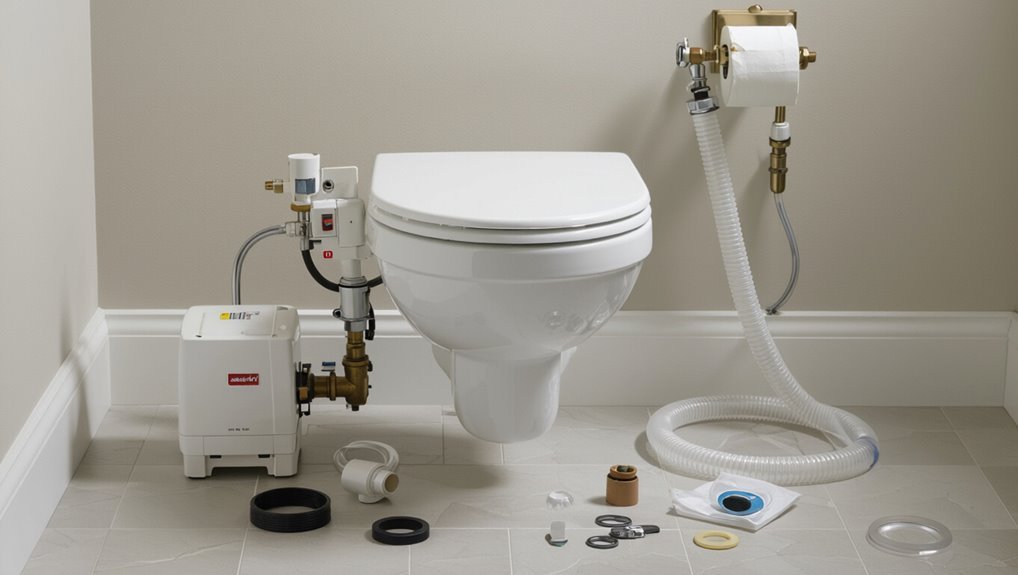 macerating toilet for flexibility