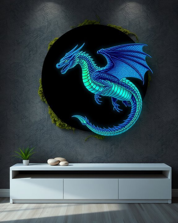 magical glow in the dark dragons