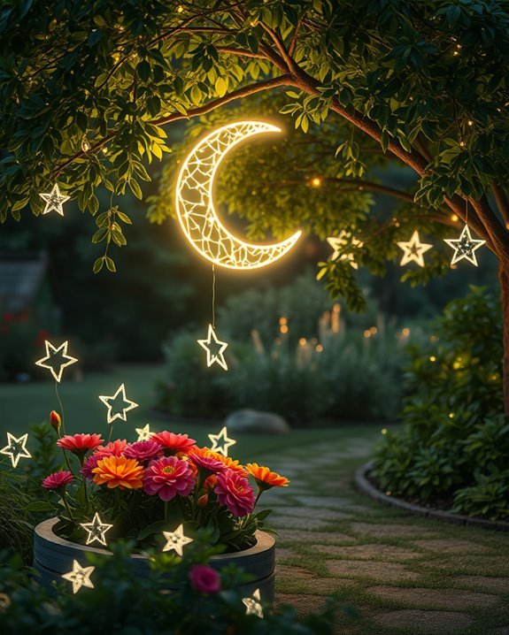 magical outdoor lighting ambiance