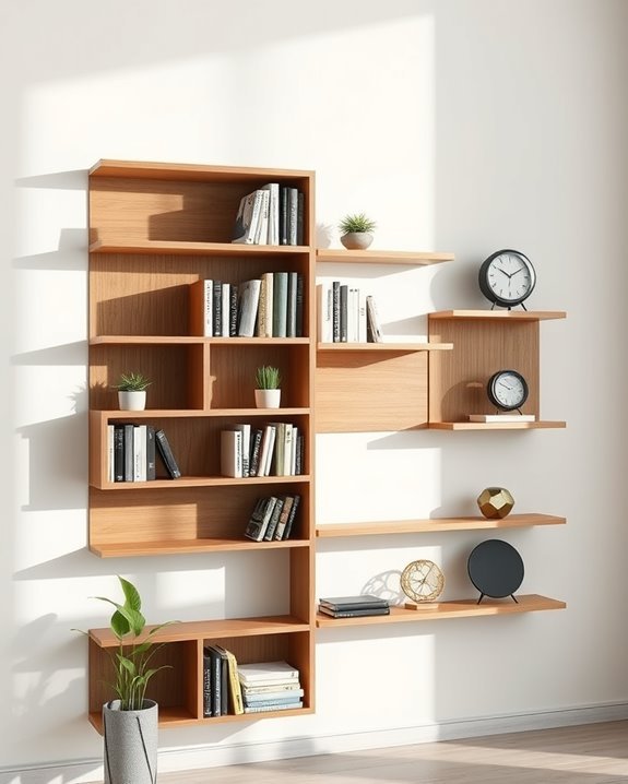 magnetic bookshelf modern design
