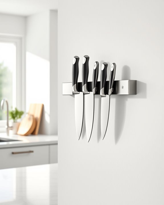 magnetic knife strip installation