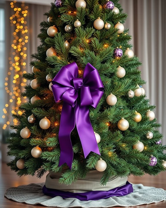 majestic purple christmas elegance
