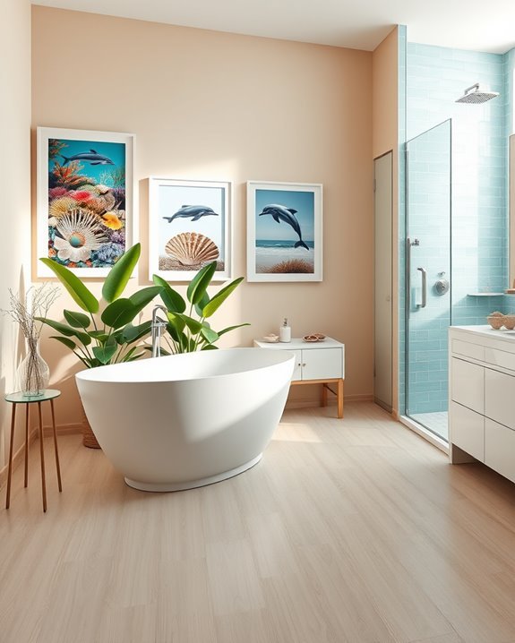marine life bathroom decor
