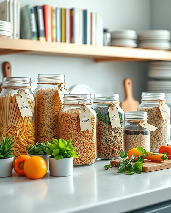 mason jars for organization