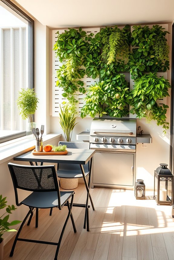 maximize balcony grilling space