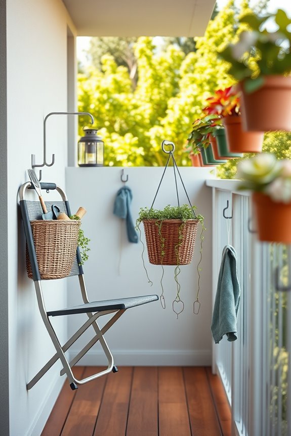 maximize balcony storage efficiently