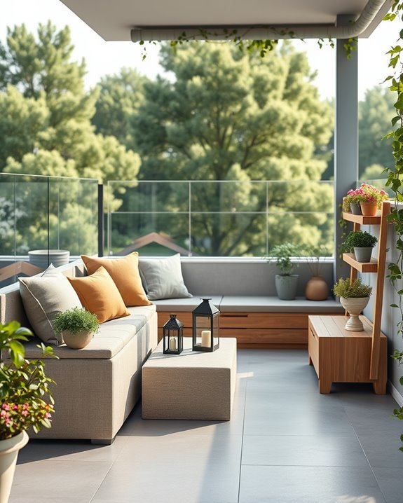 maximize balcony storage solutions
