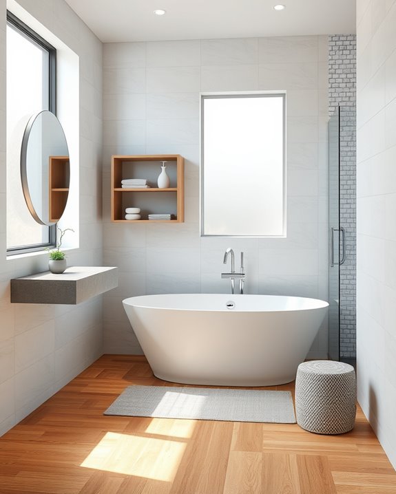 maximize bathroom space creatively