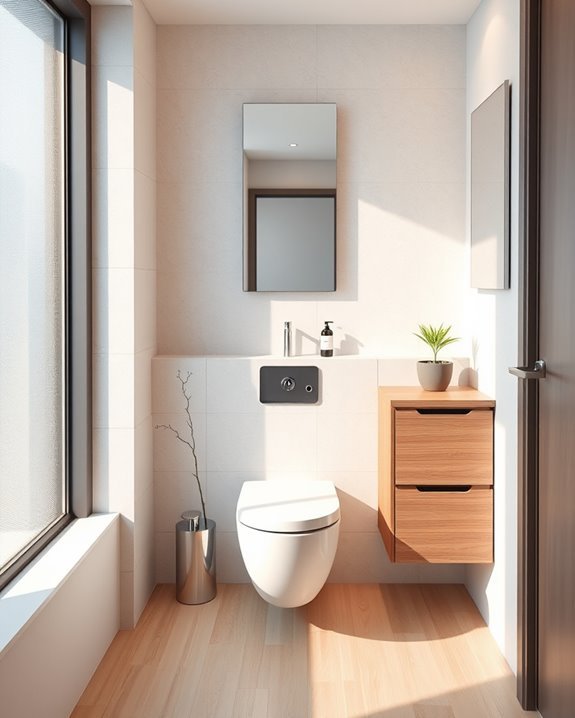 maximize bathroom space efficiently