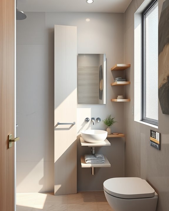maximize bathroom space efficiently