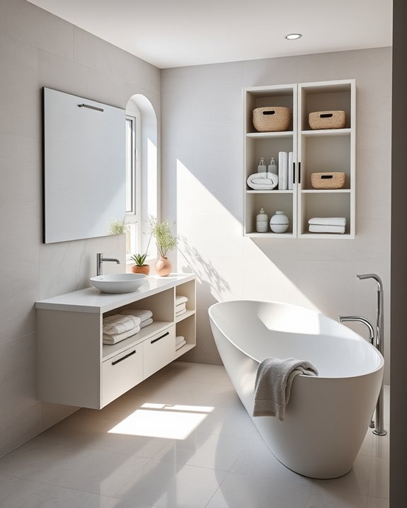 maximize bathroom storage creatively