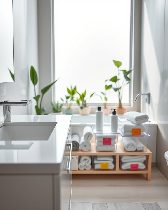 maximize bathroom storage efficiently