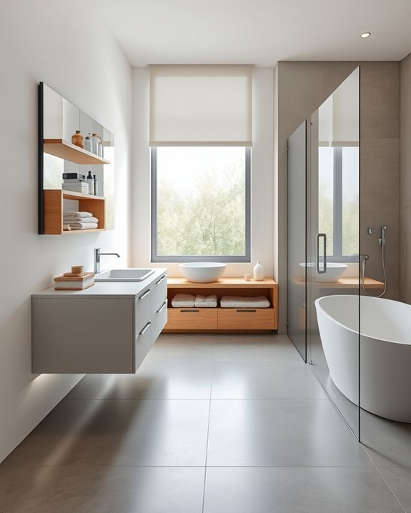 maximize bathroom storage solutions
