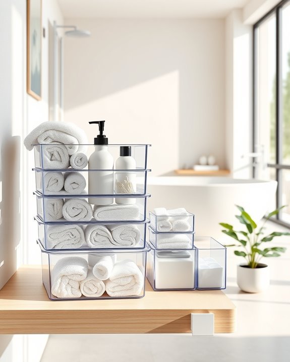 maximize bathroom storage space