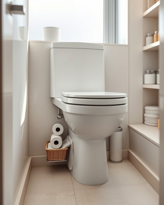 maximize bathroom storage space
